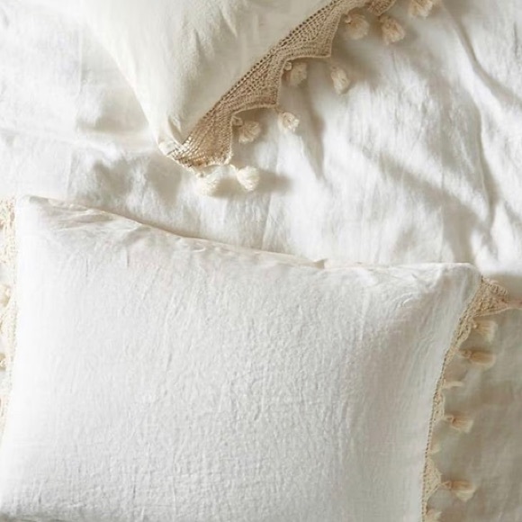 Brand New Twin 5 Pcs Set Tassels Boho Bedding | Duvet Cover & Pillow Covers - Picture 4 of 4